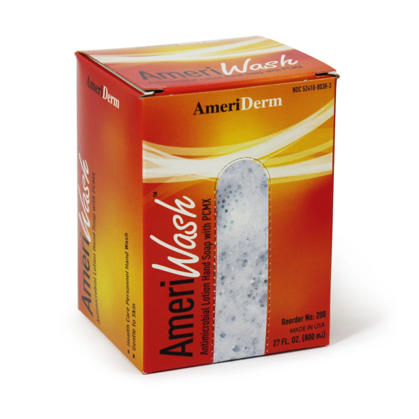 Box of Ameri-Wash Ameri Derm powder detergent.