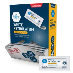 Box and tube of White Petrolatum skin protectant ointment.