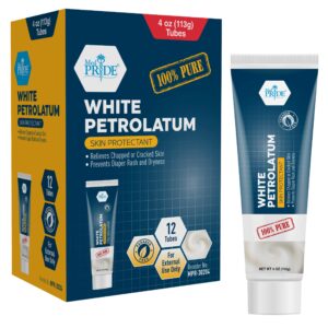 White Petroleum skin cream with SPF 20 in box and tube packaging.