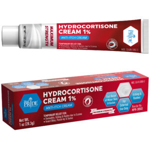 Tube and box of Hydrocortisone Cream 1%.