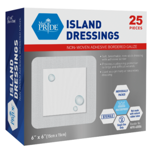 Box of Pride Island Dressings with 25 pieces.