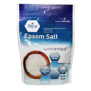 A package of unscented Epsom salt by Pure Health.