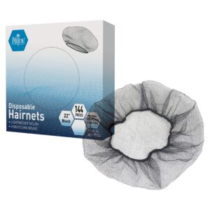 Disposable grey hairnets with packaging box.