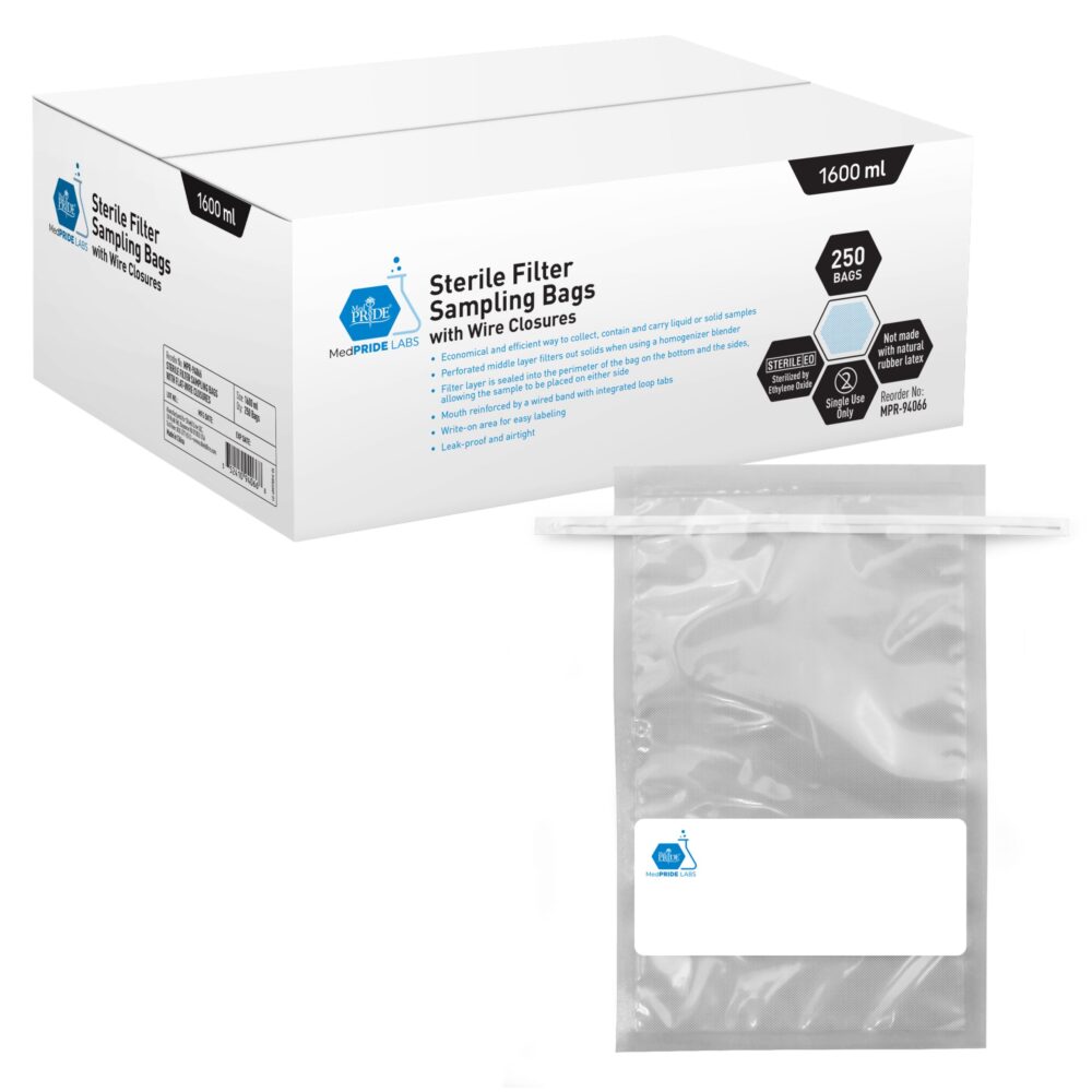 Box of plastic poly storage bags with a resealable zipper.