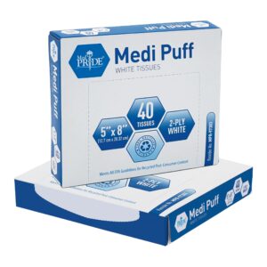 Box of Medi Puff dry steril puff with 40 pieces.