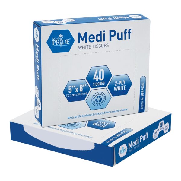 Box of Medi Puff dry steril puff with 40 pieces.