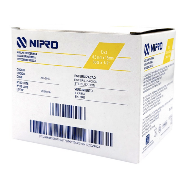 Box of Nipro sterile infusion set for medical use.