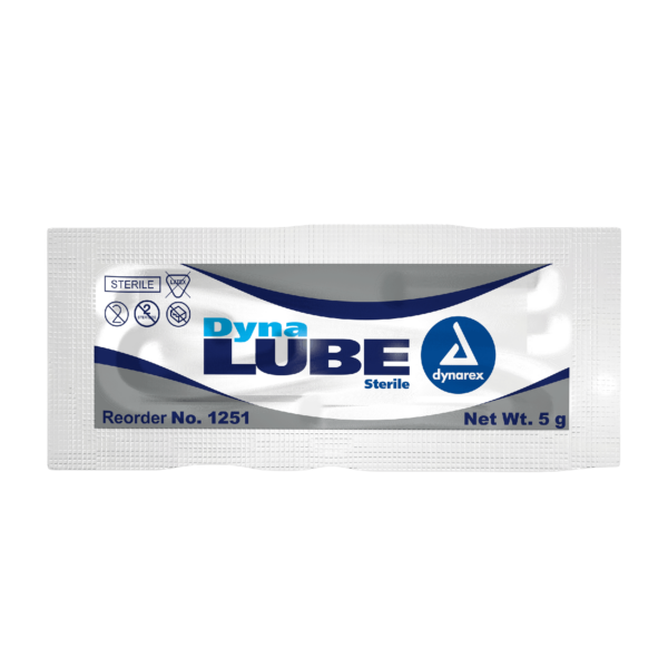 Tube of DYN LUBE grease, 5g, in silver and blue packaging.