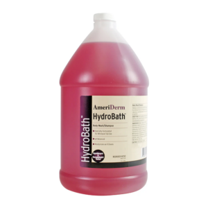 A large gallon container of AmeriDerm HydroBathy solution.