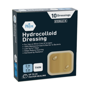 MedPride Hydrocolloid Dressing – 2” x 2” Thin