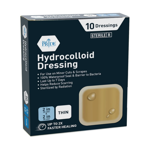 MedPride Hydrocolloid Dressing – 2” x 2” Thin