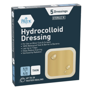 MedPride Hydrocolloid Dressing – 4” x 4” Thin