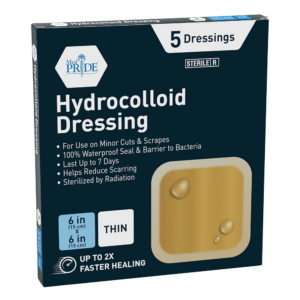 MedPride Hydrocolloid Dressing – 6” x 6” Thin