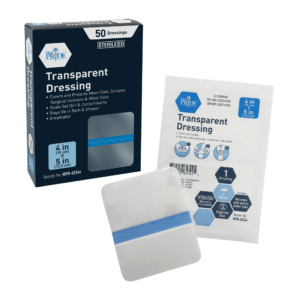 MedPride Transparent Dressing – 4” x 5” Thin