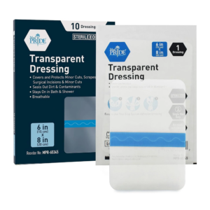MedPride Transparent Dressing – 6” x 8” Thin