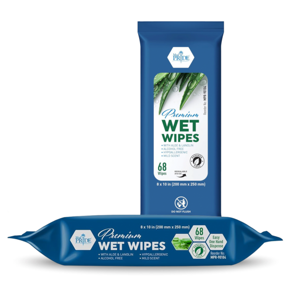 MedPride Premoistened Adult Washcloths – 8” x 10” Mild Scent