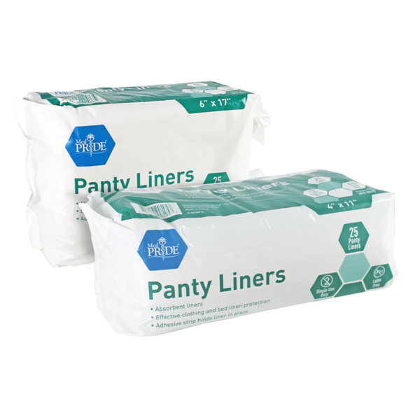Two packs of Hix Panty Liners in fresh scent packaging.