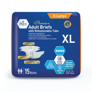 MedPride Premium Adult Briefs with Refastenable Tabs – X-Large