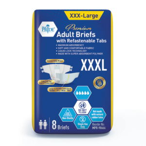 MedPride Premium Adult Briefs with Refastenable Tabs – XXX-Large
