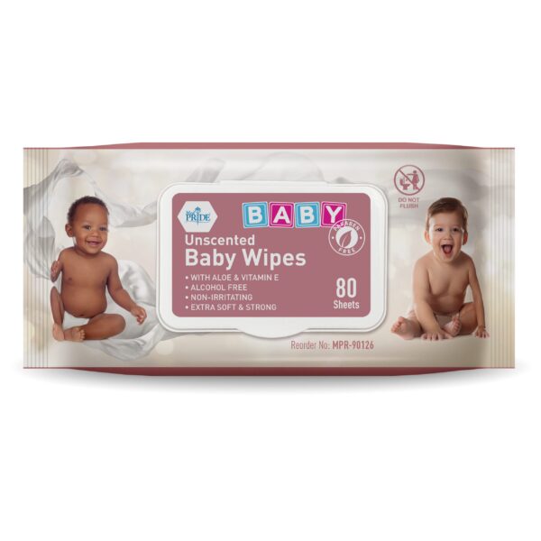 MedPride Baby Wipes – 6” x 7.5” Unscented