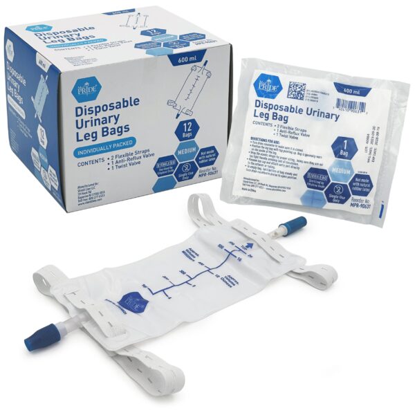 MedPride Urinary Leg Bags – 600 mL