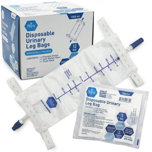 MedPride Urinary Leg Bags – 1000 mL