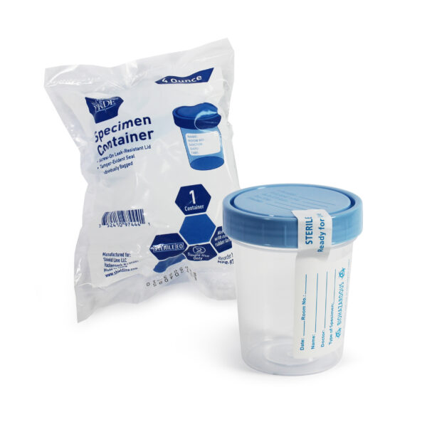MedPride Sterile Specimen Containers – 4 oz Bulk Pack